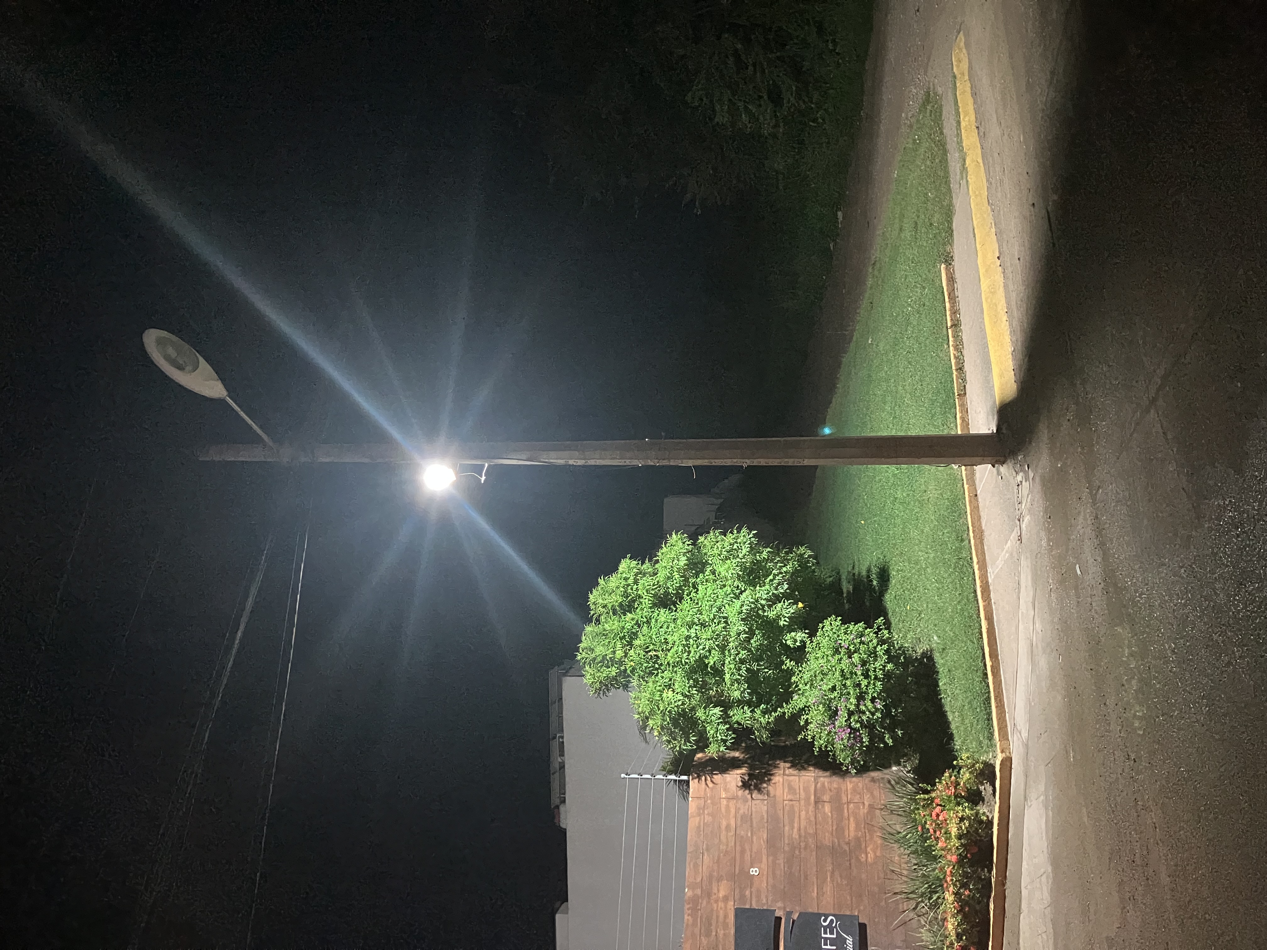 The small lamp on